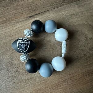 Football NFL Game Day LV Raiders Silicone
Tumblers Stanley Handle Charms